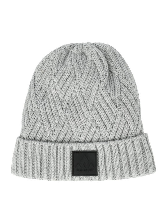 Beanie Unisex Beanie Gestrickt in Gray Farbe