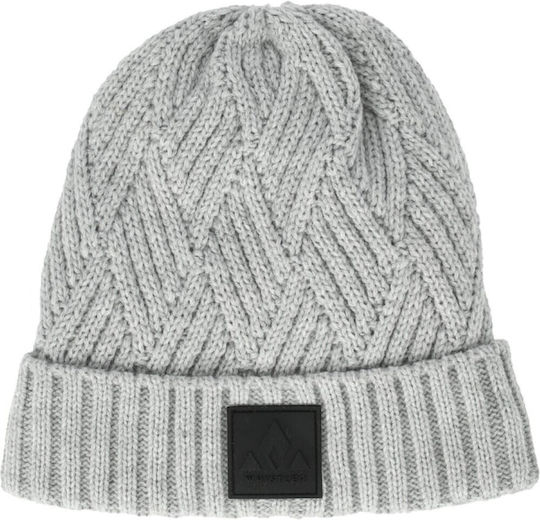 Beanie Unisex Beanie Gestrickt in Gray Farbe