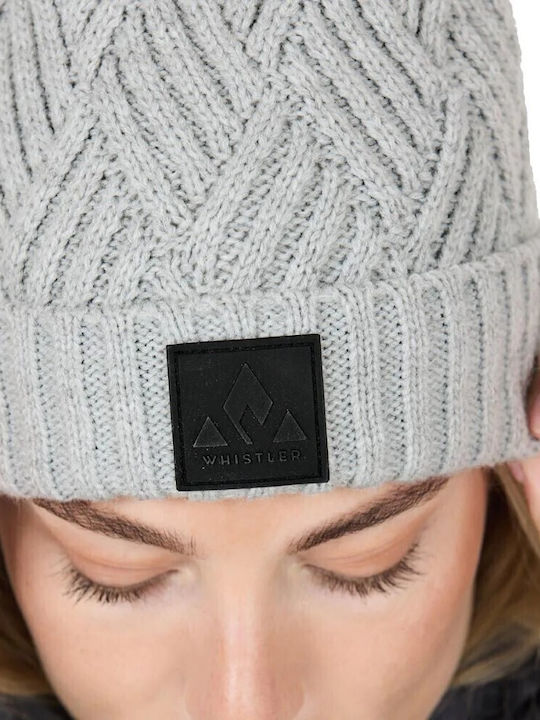 Beanie Unisex Beanie Gestrickt in Gray Farbe