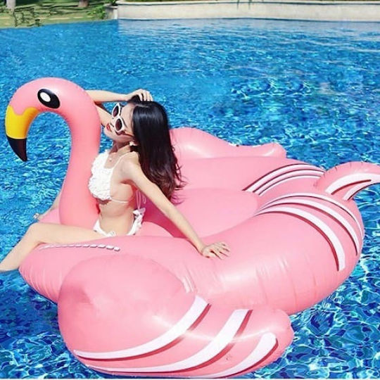 Giant Inflatable Mattress for the Sea Pink 270cm.