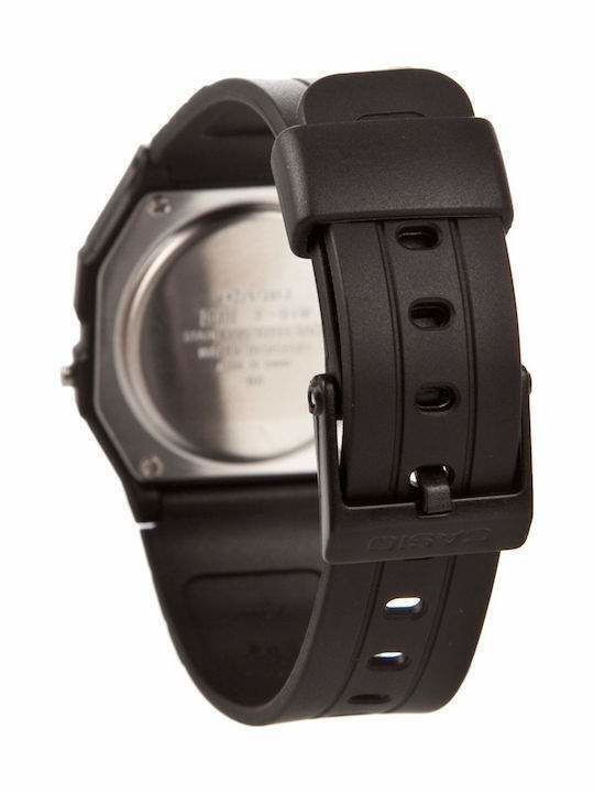 Casio Digital Men's Watch 30mm Chronograph Battery with Black Rubber Strap