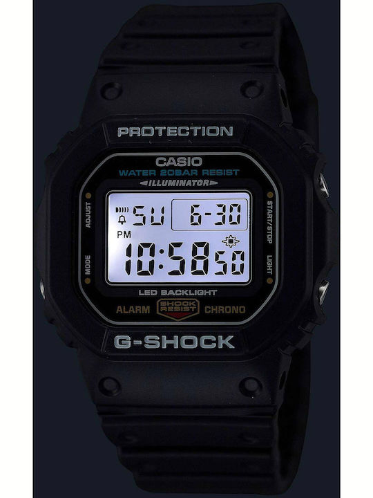 Casio G-shock Digital Men's Watch 42.5mm Chronograph Battery with Black Rubber Strap