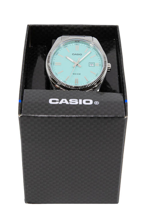 Casio Men's Watch 38.5mm Battery with Silver Metal Bracelet