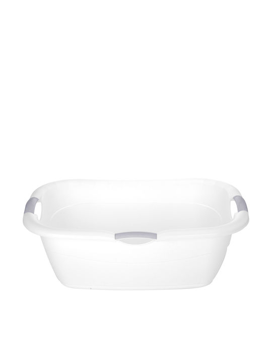 Excellent Houseware Кошница за пране Пластмасова 50л 68x46x25см Бяла