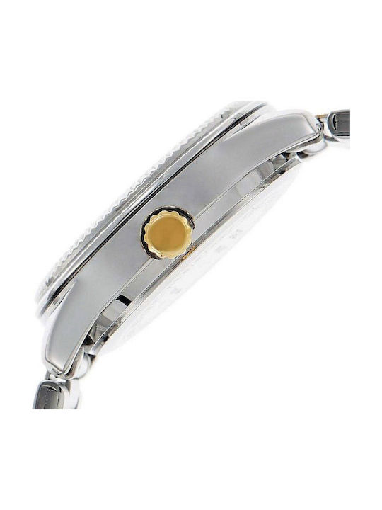 Casio Ανδρικό Ρολόι 44.2mm Μπαταρίας με Ασημί Μεταλλικό Μπρασελέ