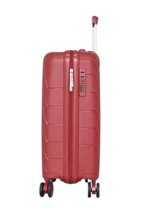 Reisekoffer Hart Rosa für Kabine mit 4 Rädern Höhe 55cm