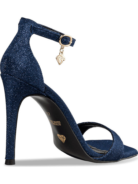 Stilettos Sandalen Blau