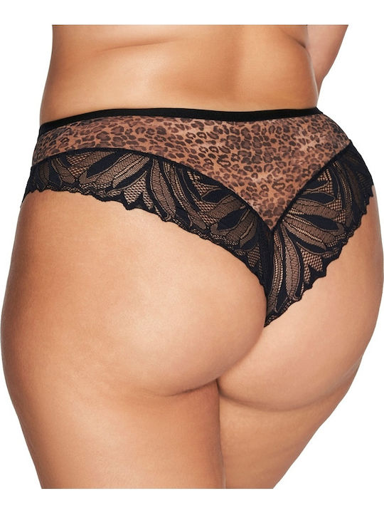 Women's Brazil with Lace Black