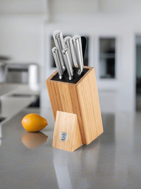 Berlinger Haus Knife Set with Block from Stainless Steel 20cm 6pcs
