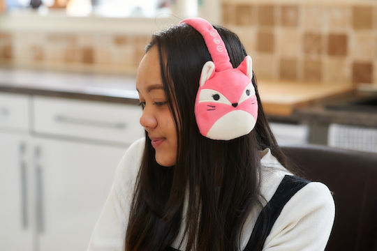 Jazwares Squishmallows Plush Wireless / Wired Over Ear Headphones with 6 hours of Operation Fifi