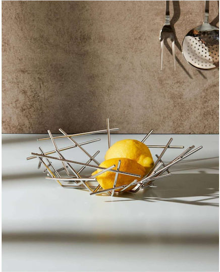 Alessi Blow Up Obstschale Inox Silber 33x33x10.5cm