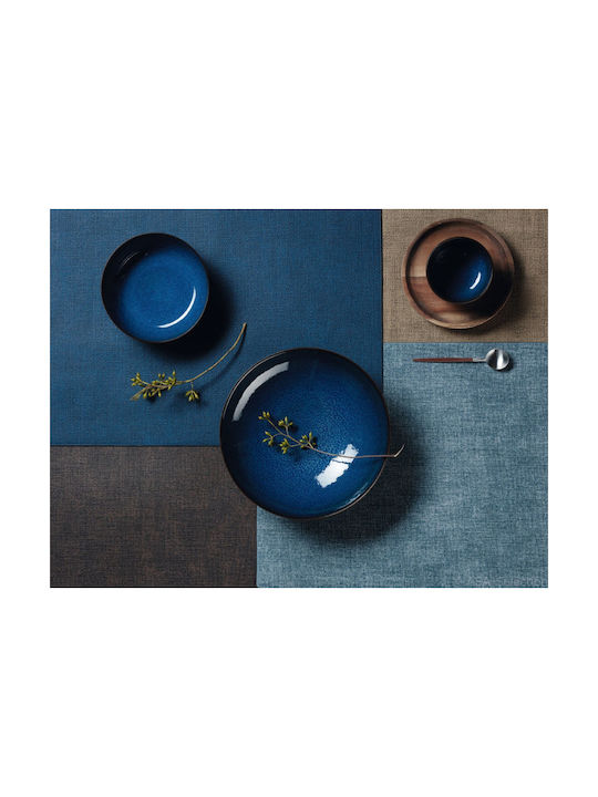 Asa Platzdeckchen Stoff Blau 46x33cm 1Stück