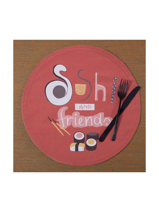 Nef-Nef Homeware Σουπλά Υφασμάτινο Πράσινο 38x38cm