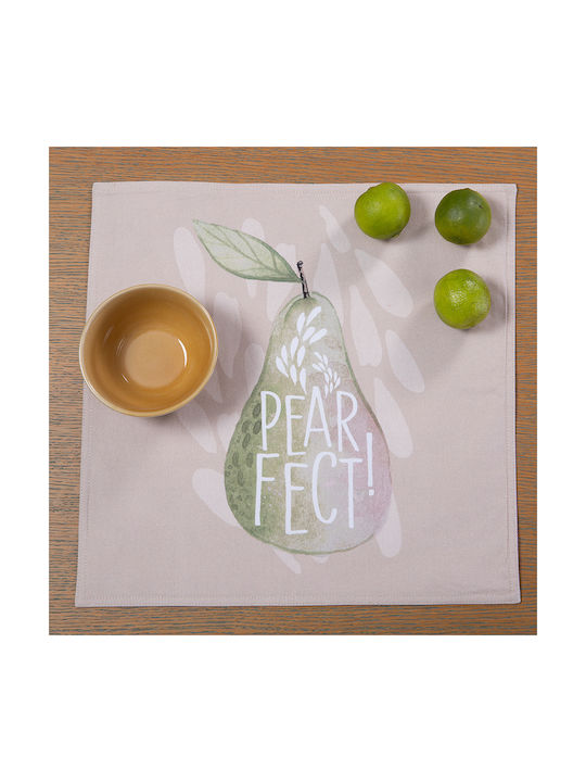 Nef-Nef Homeware Σουπλά Υφασμάτινο Ροζ 40x40cm