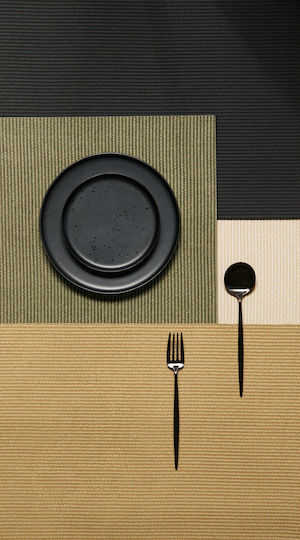 Asa Fabric Placemat Black 46x33cm