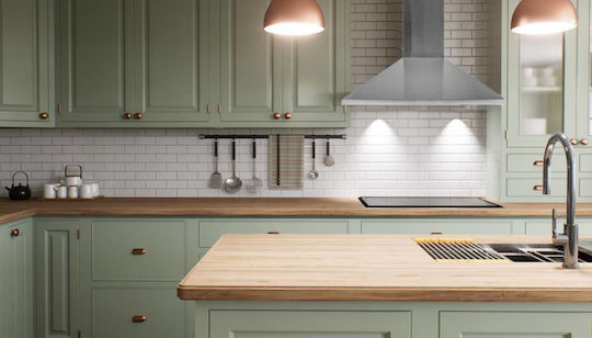 Davoline Chester Απορροφητήρας Καμινάδα 90cm Inox