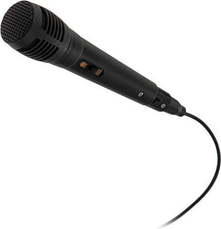 Adler Karaoke Lautsprecher mit Kabelgebundenem Mikrofon und Lichteffekte AD 1903 Schwarz