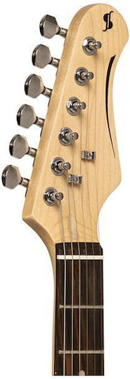 Stagg Ses-30 Ηλεκτρική Κιθάρα ST Style με SSS Διάταξη Μαγνητών Μπλε με Θήκη