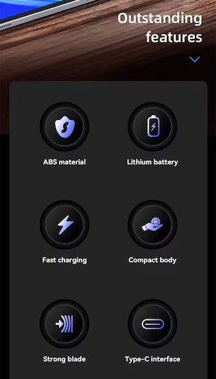 Kemei KM-T84 Foil Electric Shaver Face / Body Rechargeable