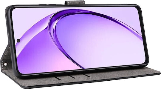 Brush Magnetic Wallet Black (Oppo A80 5G)