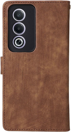 Brush Magnetic Wallet Brown (Oppo A80 5G)