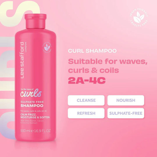 Lee Stafford For The Love Of Curls Shampoos Reconstruction/Nourishment & Hydration for Dry Hair Hair 250ml