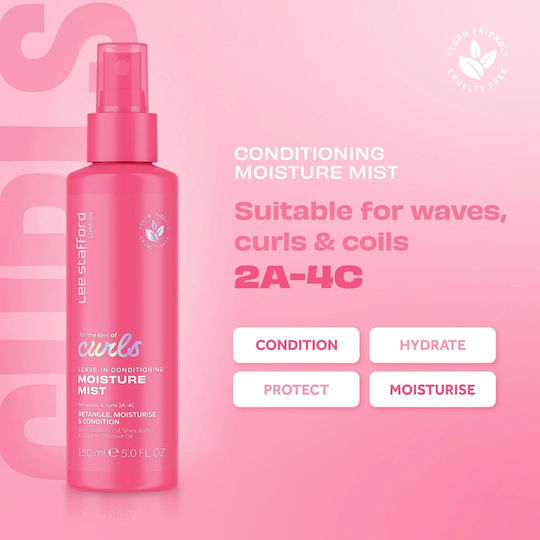 Lee Stafford Curls Leave In Conditioner Διατήρησης Χρώματος για Βαμμένα Μαλλιά 150ml