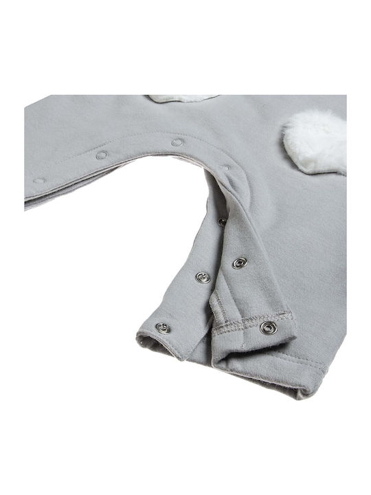 Kids Clothing Set with Dungarees Winter 2 Pieces Grey