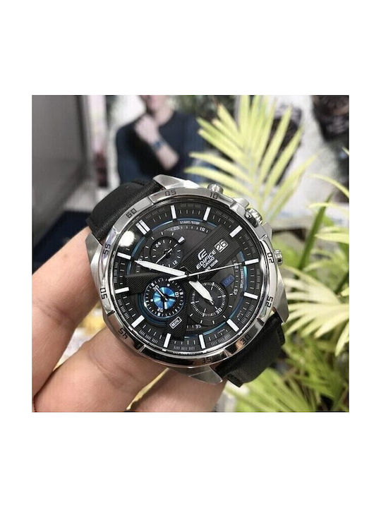 Casio Edifice Ρολόι Μπαταρίας με Δερμάτινο Λουράκι Casio Edifice Ρολόι Μπαταρίας με Δερμάτινο Λουράκι
