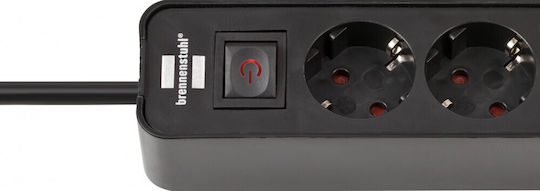 Brennenstuhl Ecolor Power Strip 4 Positions with 2 USB-C, Switch and Cable 1.5m
