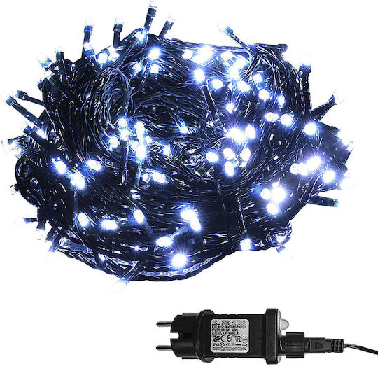 180 Λαμπάκια LED 12μ. Ψυχρό Λευκό σε Σειρά