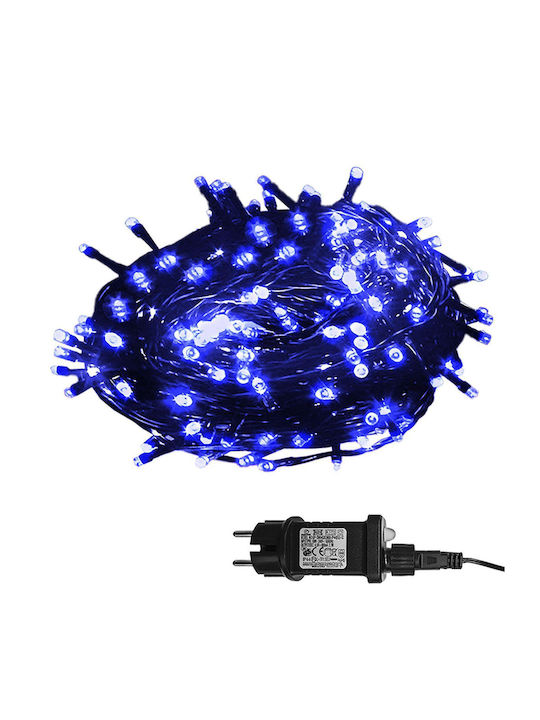 100 Λαμπάκια LED 8μ. Μπλε σε Σειρά