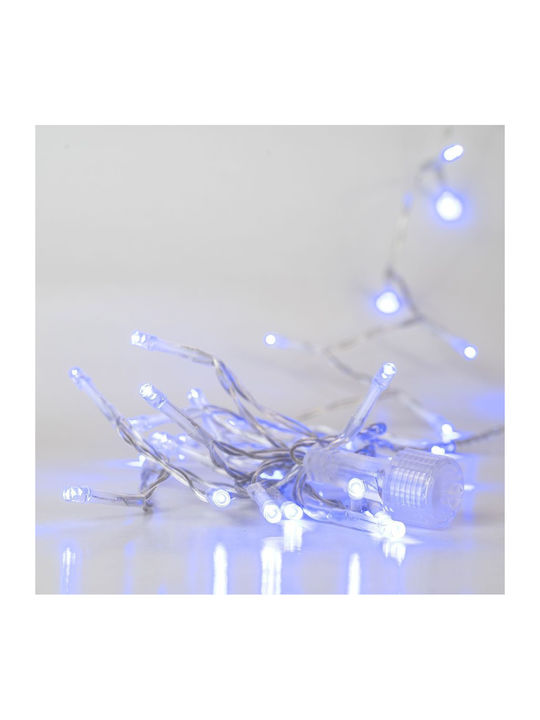 100 Lights LED 4.95m. Cold White in String 1pcs