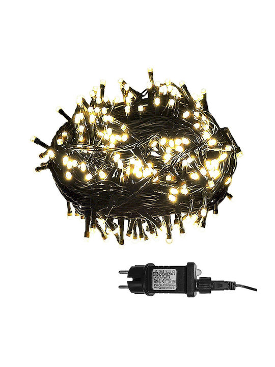 180 Λαμπάκια LED 12μ. Θερμό Λευκό σε Σειρά