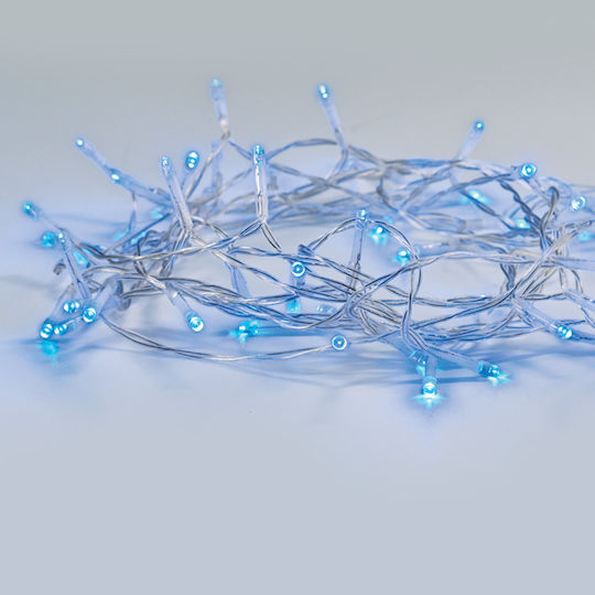 20 Светлини LED 2.20m. Червен На батерия тип Лента 1бр