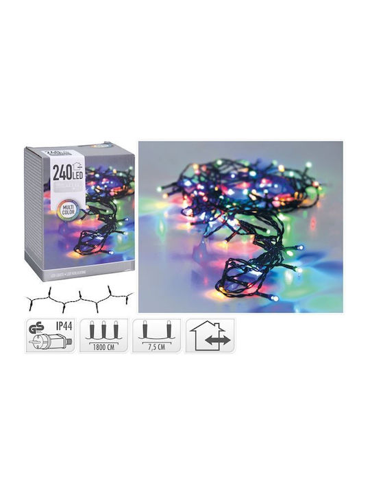 240 Lights LED 18m. Multicolor in String 1pcs