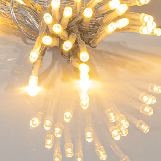 96 Luminite LED 9.5m Alb Cald Alimentate Cu Baterii În Șir 96 Luminite LED 9.5m Alb Cald Alimentate Cu Baterii În Șir