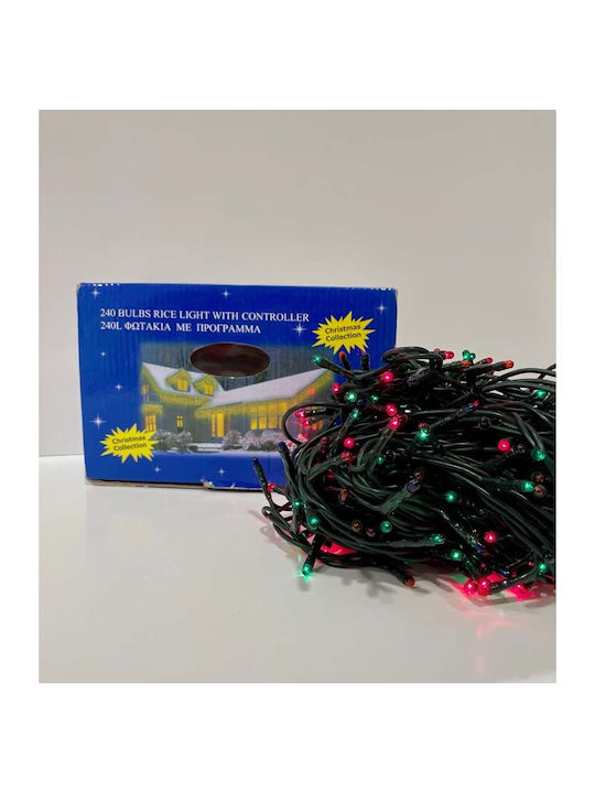 240 Λαμπάκια LED 18μ. RGB σε Σειρά