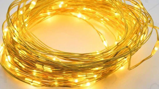 100 Lights LED 13m. Warm White in String 1pcs