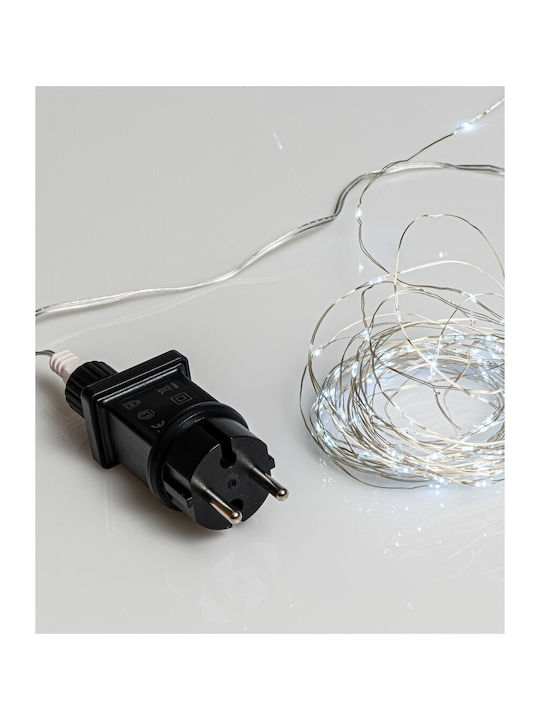 100 Λαμπάκια LED 10μ. Ψυχρό Λευκό σε Σειρά