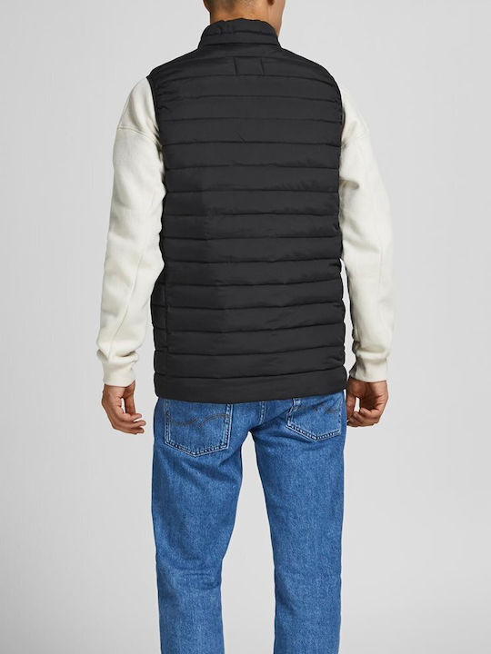 Jack & Jones Sleeveless Jacket Puffer Windproof Black