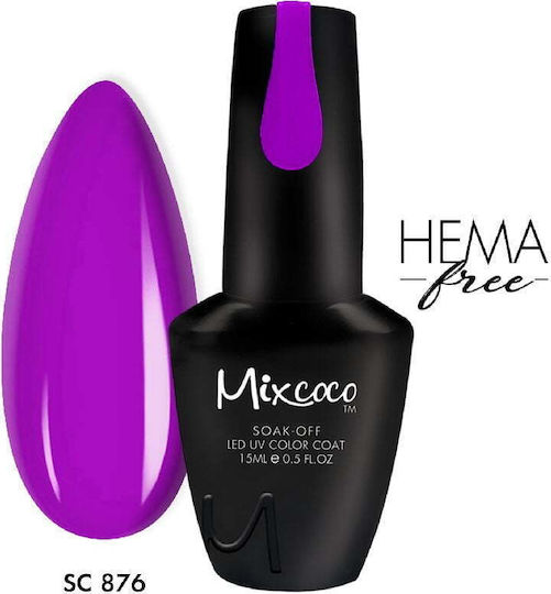 Mixcoco Semi-Permanent Nail Polish 876 15ml 1pcs