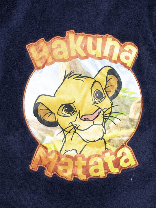 Disney Kids' Pajamas Winter Fleece Dark Blue Lion King