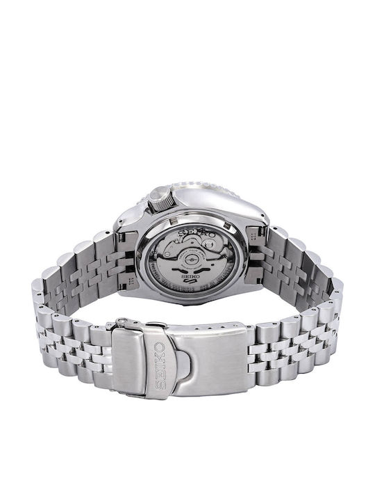 Seiko 5 Sports Men's Watch 42.5mm Automatic with Silver Metal Bracelet