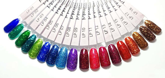 Mixcoco Ημιμόνιμο Βερνίκι Νυχιών LP-002 με Glitter 15ml
