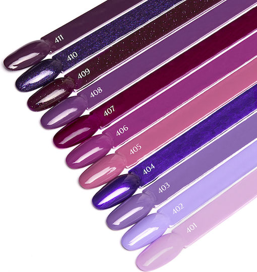 Activeshop Semi-Permanent Nail Polish Purple 411 5gr 1pcs