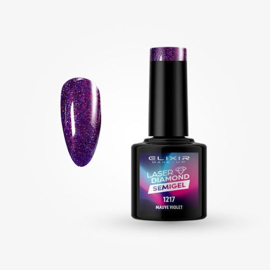 Elixir Хибриден Лак за Нокти 1217 (Mauve Violet) 8мл 1бр