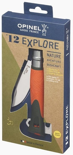 Opinel No.12 Explore Taschenmesser Orange