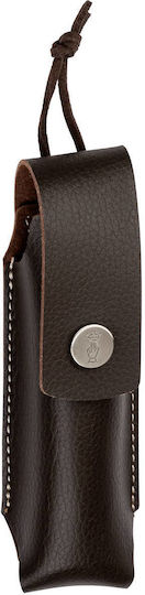 Opinel No.8 Inox Olive Handle Pocket Knife Brown in Sheath