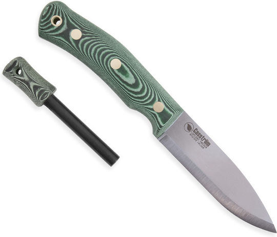 Casstrom No.10 Swedish Forest Knife Micarta Swiss Army Knife Khaki in Leather Sheath